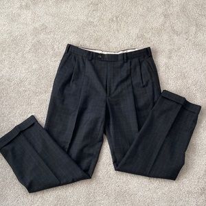 Lauren Ralph Lauren Men's Pleated Dress Pants 100% Wool